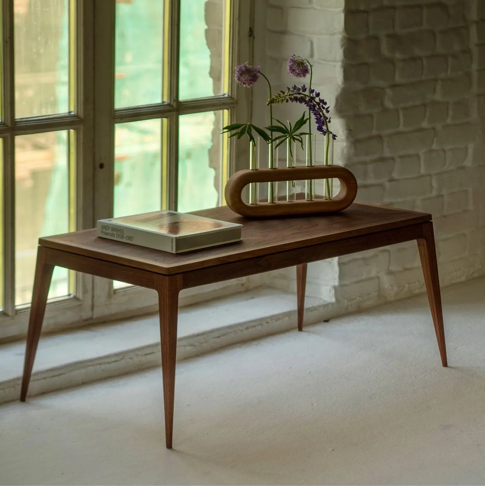 Low Modern Coffee Table – Rectangular Minimalist Center Table
