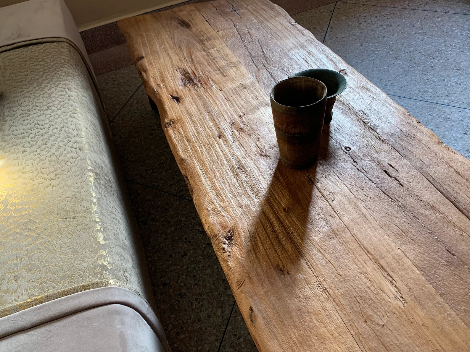 Rustic Low Coffee Table , Dining and Coffee Table , Live Edge Table, Live Edge Furniture, Vintage Farmhouse Furniture, Reclaimed Wood