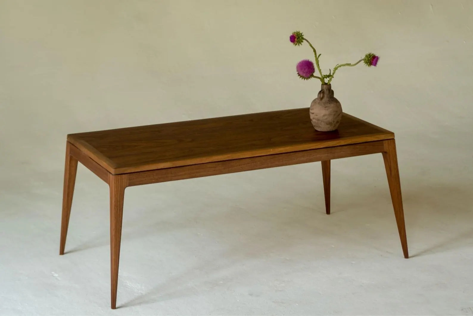 Low Modern Coffee Table – Rectangular Minimalist Center Table