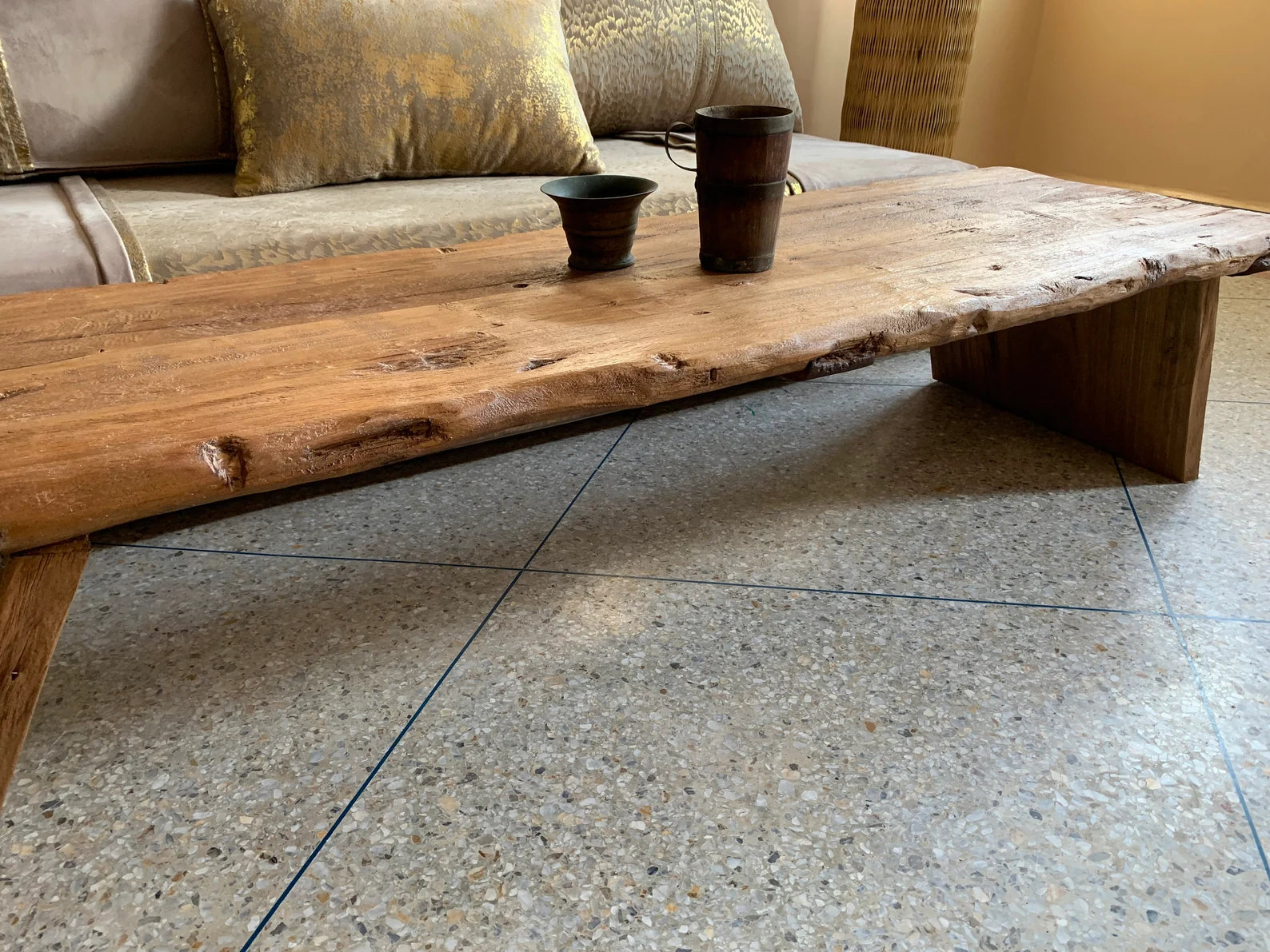 Rustic Low Coffee Table , Dining and Coffee Table , Live Edge Table, Live Edge Furniture, Vintage Farmhouse Furniture, Reclaimed Wood